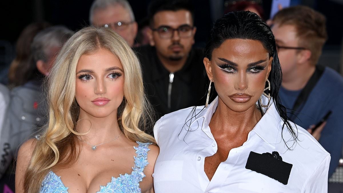 Katie Price 'hijacked' daughter Princess' glamorous red carpet moment at the NTAs after showing up unexpectedly - as she makes first public appearance since her split from Lee Andrews