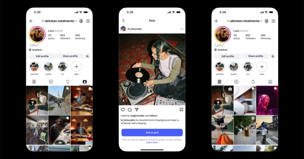 Instagram Lets You Customize Your Grid Even More by Adding Tagged Posts