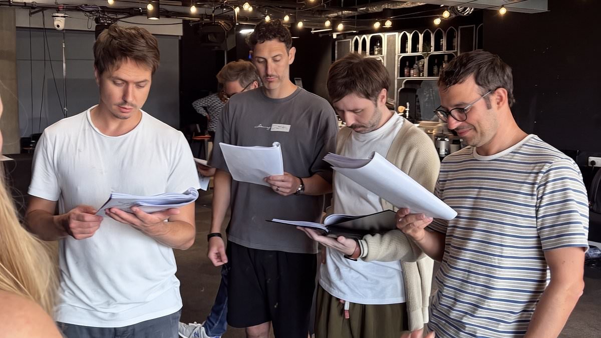 The Inbetweeners creators address Emily Atack's absence from new movie amid 'feud' claims as they share new BTS snap from filming