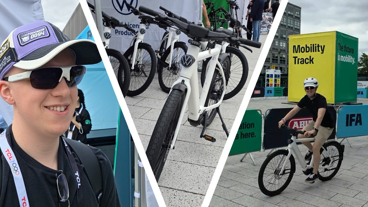 I rode Volkswagen's ‘world’s safest e-bike’ at IFA 2026 — I love the glasses and radar, but the helmet looks a bit silly, doesn’t it?