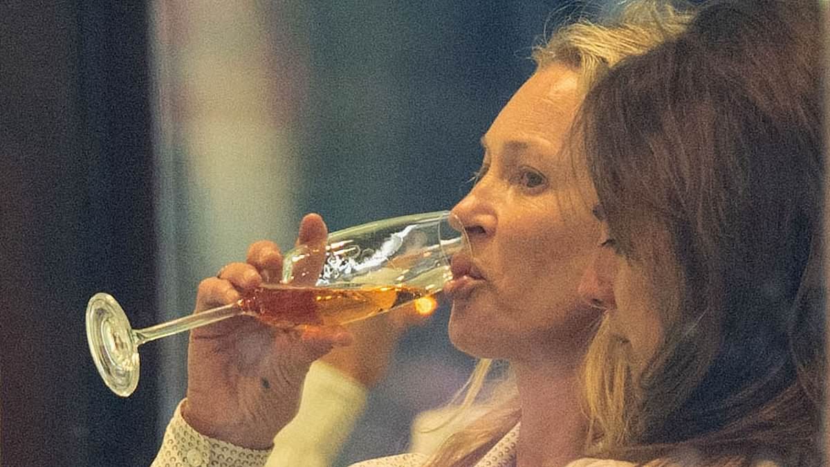 Kate Moss takes a shopping trip to Dior in her £120k vintage electric car and enjoys a glass of bubbles