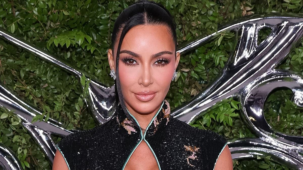 Kim Kardashian sizzles in busty sequin dress as she joins Eva Longoria and Katy Perry at Narrative Art opening night gala