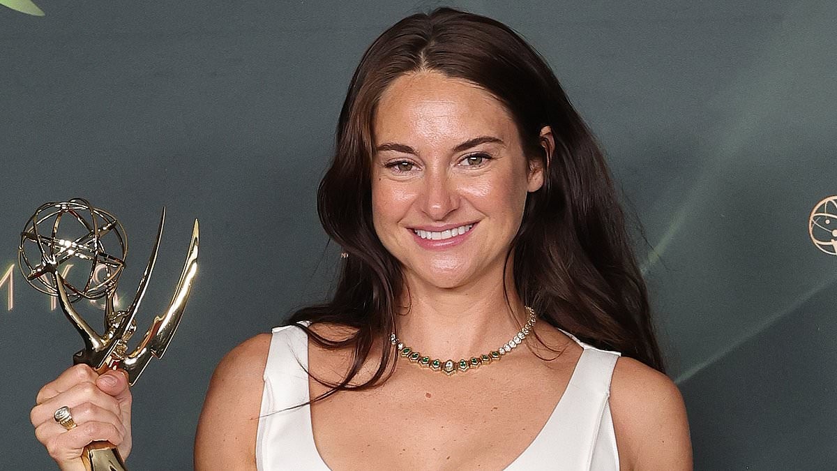 Shailene Woodley puts on a leggy display in white mini dress before nabbing her first Emmy as she leads stars at night two of the glitzy show