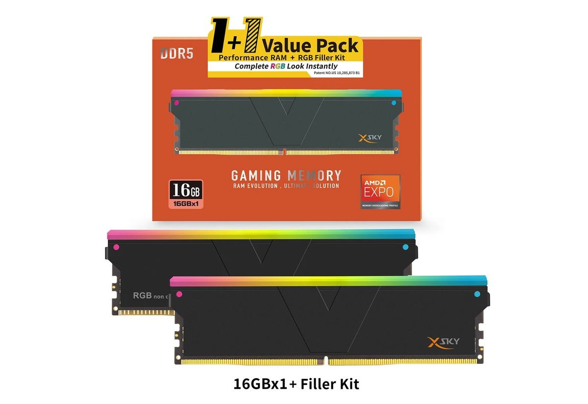 Fake DDR5 memory kits now on sale starting at $43 — V-Color sells 0GB dummy modules and single-stick memory kits with a fake stick for $300