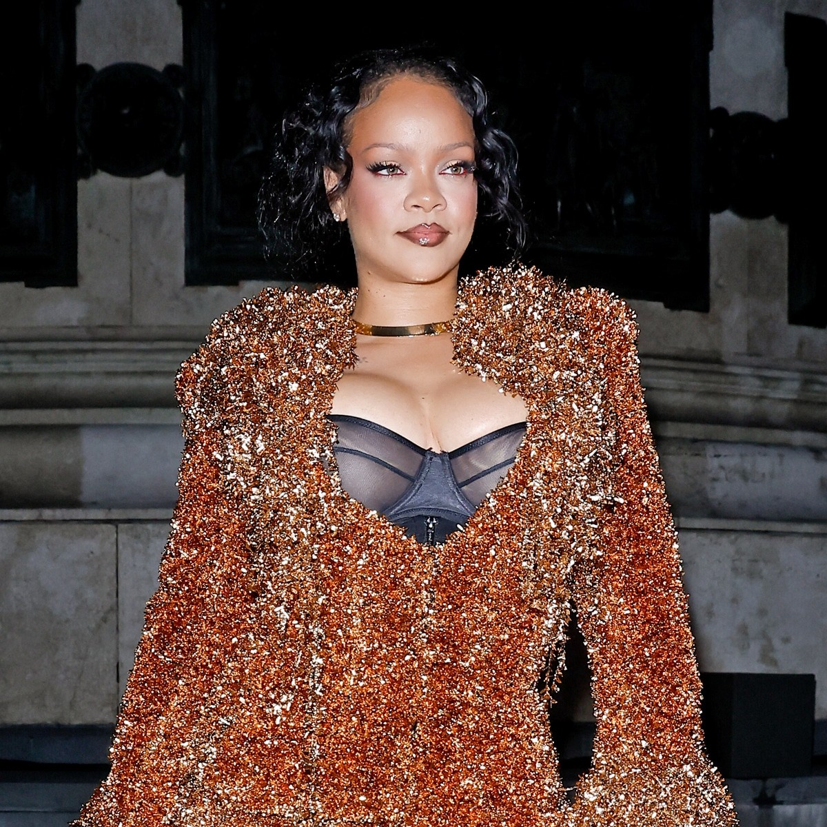 Rihanna’s Paris Fashion Week Skirt Suit Is Exactly What You Came For