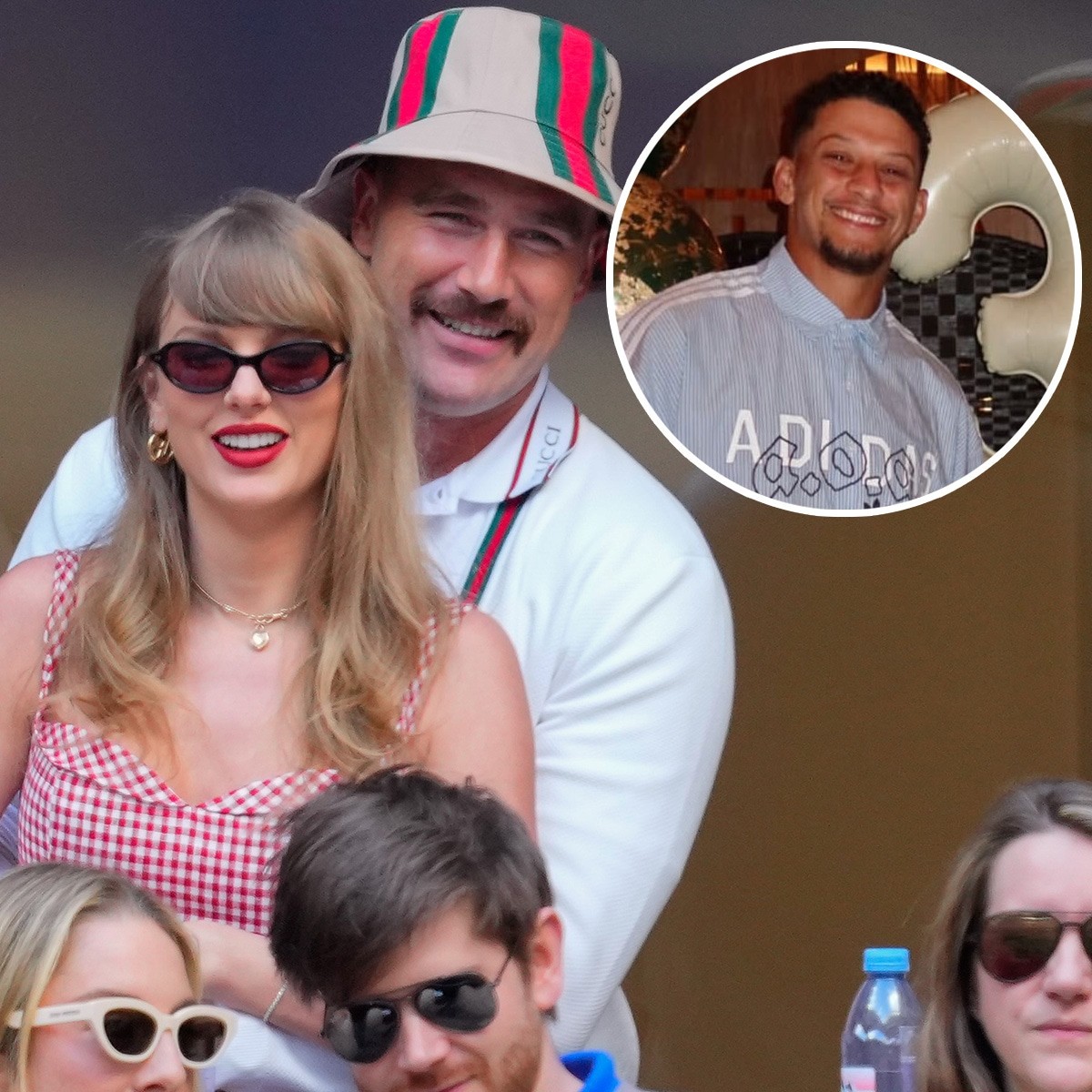 Taylor Swift, Travis Kelce Step Out for Patrick Mahomes' Birthday Bash