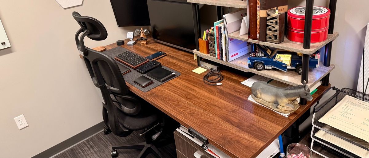 Vernal Core3 review: A rock-solid standing desk for triple-monitor setups