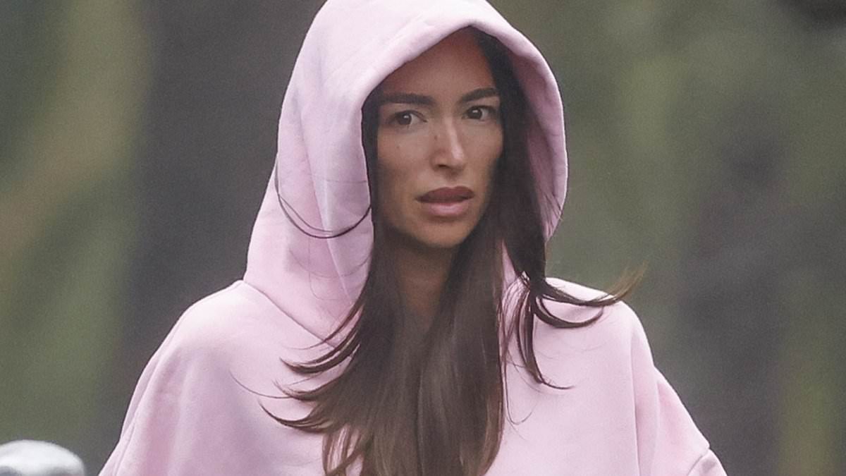 Lachie Neale's new flame Emma Field braves the rain to do a coffee run for the couple ahead of AFL Grand Final clash between Brisbane and Fremantle