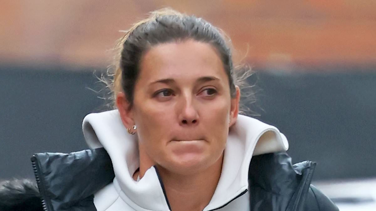 Jasmine Stefanovic pops out for a caffeine hit as dog walker exercises problematic family pooch Chance the Yapper