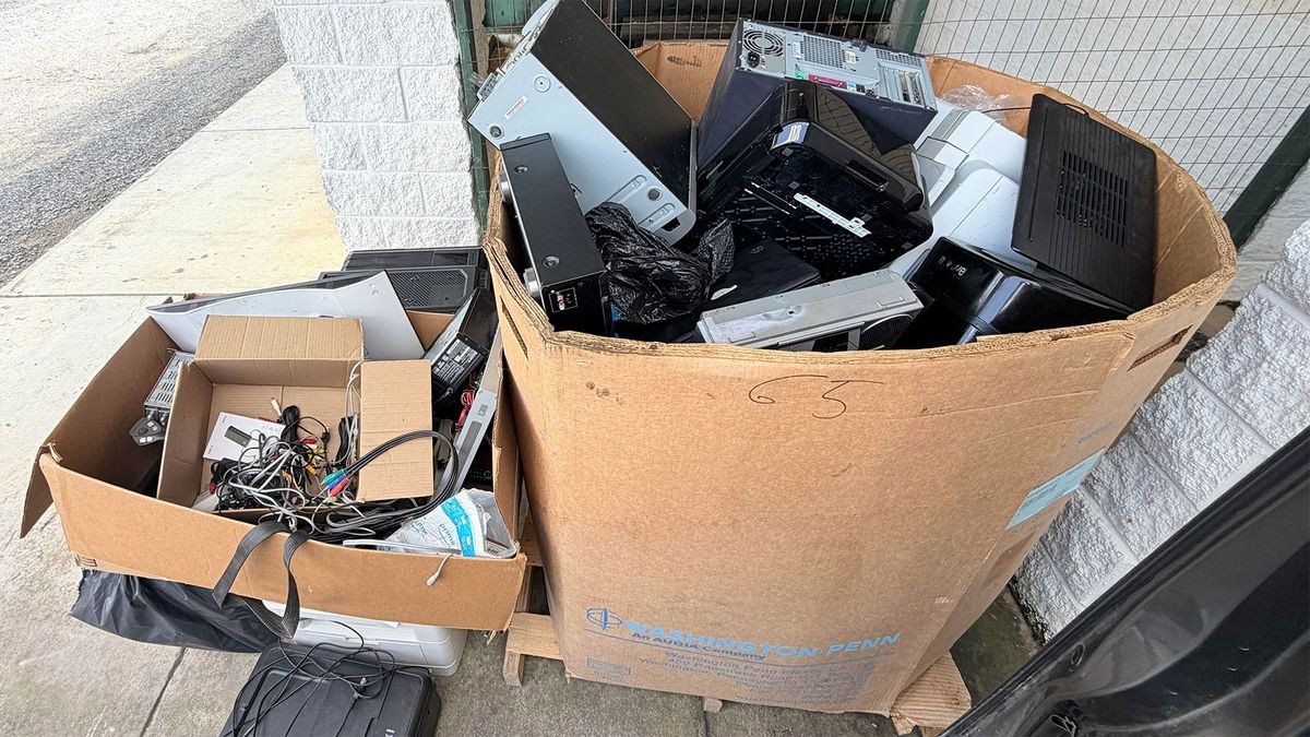 Dumpster diver builds home lab Proxmox server from weekly landfill runs for SSDs, HDDs, GPUs, and even RAM — weekly e-waste raids net multi-drive Proxmox server and Asus ROG laptop