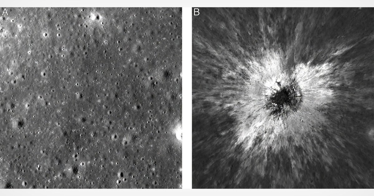 NASA Photos Show Before and After of Massive Asteroid Impact on the Moon