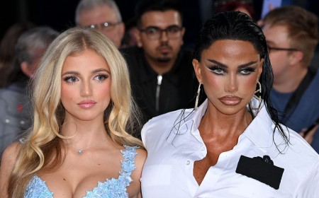Katie Price 'hijacked' daughter Princess' glamorous red carpet moment at the NTAs after showing up unexpectedly - as she makes first public appearance since her split from Lee Andrews