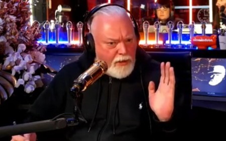 Kyle Sandilands berates his female entertainment reporter Mary Madigan after she tells him off for exploding at his colleagues and calling Brooklyn Ross a 'dumb c**t'