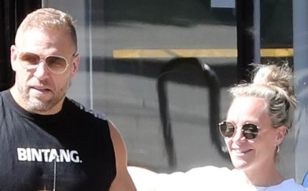 Chloe Madeley heads out for coffee with ex James Haskell after admitting she was 'happier than she'd been in years' while they were on holiday together with daughter Bodhi