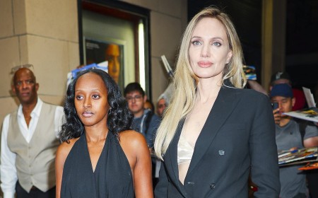 Angelina Jolie is joined by daughter Zahara, 21, at Without Blood screening as they step out as Maddox, 25, legally drops Brad Pitt's last name