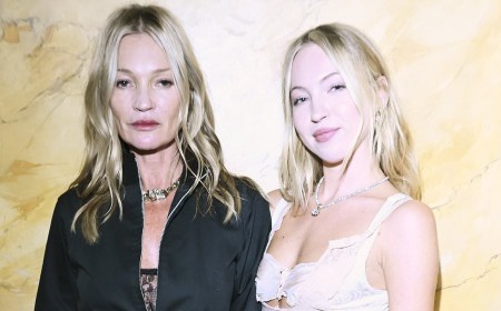 Kate Moss and lookalike Lila enjoy a mother-daughter night out with the fashion crowd to celebrate 10 years of the supermodel's agency