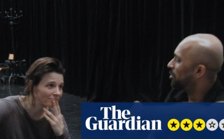 In-I in Motion review – Juliette Binoche pulls back the curtain on dance duet with Akram Khan