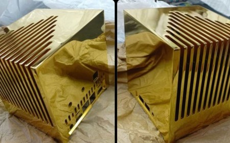 Custom 24-carat gold mini PC costs around $1.7 million, weighs nearly 29 pounds for up to 50% faster heat transfer