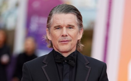 Ethan Hawke makes rare red carpet appearance with daughter Indiana, 15, and wife Ryan Shawhughes at Deauville Film Festival in France