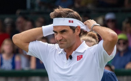 Roger Federer tells budding tennis champ Cruz Hewitt to stay focused on the game - after he was caught flirting with his twin daughters