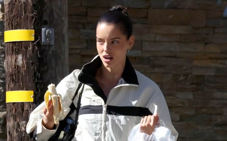 Maura Higgins tucks into a banana as she heads to Dancing With The Stars rehearsals wearing hotpants amid 'fix' claims