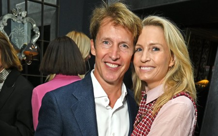 James Blunt cosies up to wife Sofia as he is seen for the first time since breaking his silence on Hayden Panettiere claims