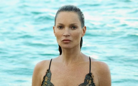 Kate Moss, 52, strips down to a sheer slip dress as she emerges from the sea before sporting a statement fur coat stunning Vogue Brasil cover shoot