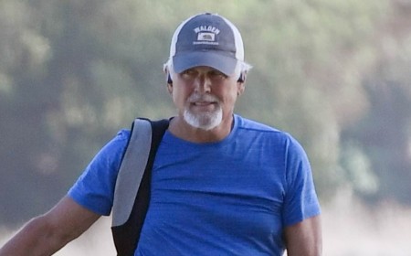 '80s heartthrob who starred on Falcon Crest and General Hospital is spotted on rare outing... can you guess who he is?
