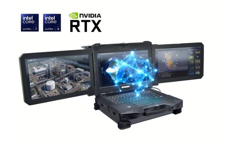 Durabook launches a workstation laptop with three real screens - Z14I-DX3 is a rugged mobile device featuring a trio of 14-inch full HD displays with an optional Nvidia RTX 5000 Ada GPU for command posts and drone teams