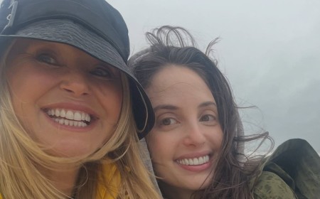 Fans urge Christie Brinkley to 'be careful' as she hits the beach in the Hamptons with daughter amid deadly nor'easter storm