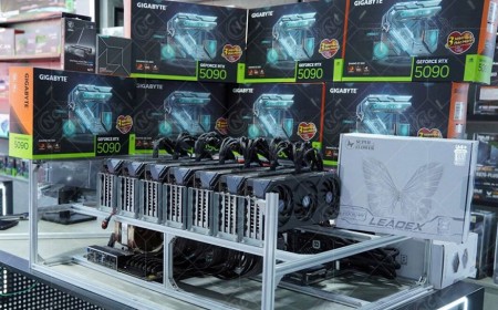 RTX 5090s are going for as much as $9000, as AI server builders reportedly buy Nvidia's flagship by the pallet, but the photos behind the story may be AI-generated