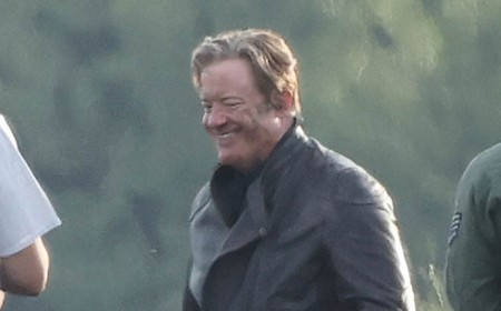 Brendan Fraser, 57, seen for first time on The Mummy sequel set as he pilots rocket car in long-awaited return after 18 YEARS