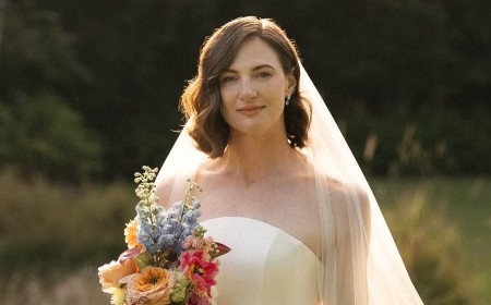 Olympian Cate Campbell is the definition of chic as she marries Adam Kerr in a stunning outdoor ceremony in the Noosa Hinterland