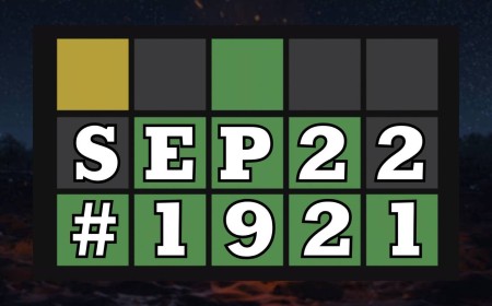 Today's Wordle Hints & Answer - September 22, 2026 (Puzzle #1921)