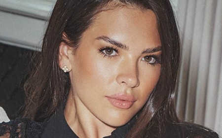 Gemma Owen channels country chic before slipping into a sexy backless cut out gown as she models her debut Lipsy London collection