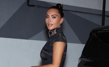 Kim Kardashian shows off her figure in a little black dress as she jets to China with Kris Jenner after the momager sparked a viral trend in Asia