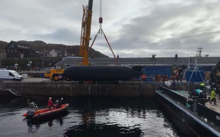U.S. and UK navies successfully launch 3,700-pound submarine-sinking torpedo from robotic drone submarine in historic first