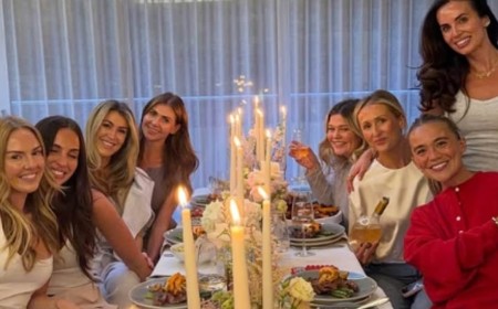 Ollie Watkins' wife Ellie's twin sister throws the WAG a leaving do as they celebrate 'new beginnings' ahead of her move to Saudi Arabia