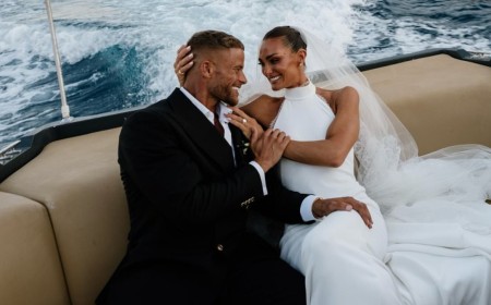 Gladiators' Comet star Ella-Mae Rayner ties the knot with her husband James Exton for a second time in lavish Greek ceremony as she shares stunning snaps
