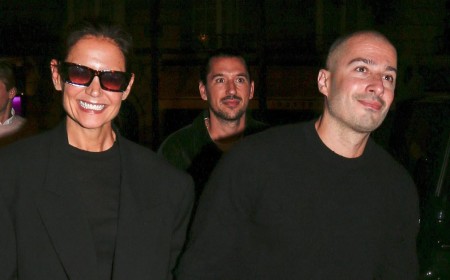 Katie Holmes, 47, and toyboy Jason Bard Yarmosky, 39, enjoy a date night with the style crowd at Carine Roitfeld's Paris Fashion Week party
