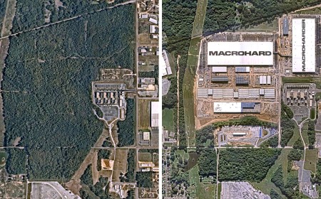 Before and After Photos Show Data Centers Furiously Popping Up Across America