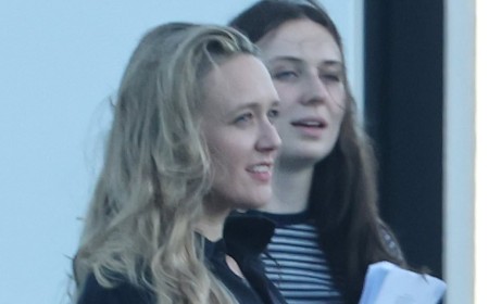 Anthony Head's daughter Emily is seen for the first time since her parents' deaths as she joins The Inbetweeners cast for the first day of filming the third film
