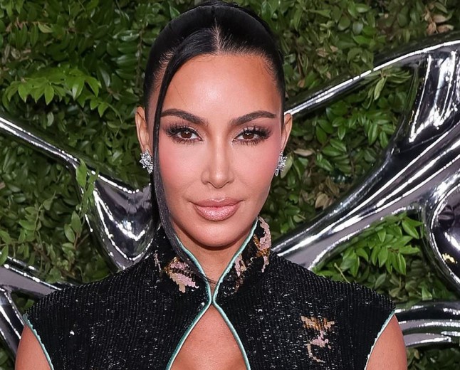 Kim Kardashian sizzles in busty sequin dress as she joins Eva Longoria and Katy Perry at Narrative Art opening night gala