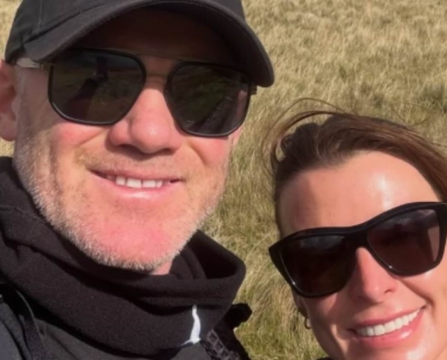 Wayne Rooney shows off his slimmed-down physique as he climbs Mount Snowdon on a 'rare free weekend' with wife Coleen - after success of £10M docuseries