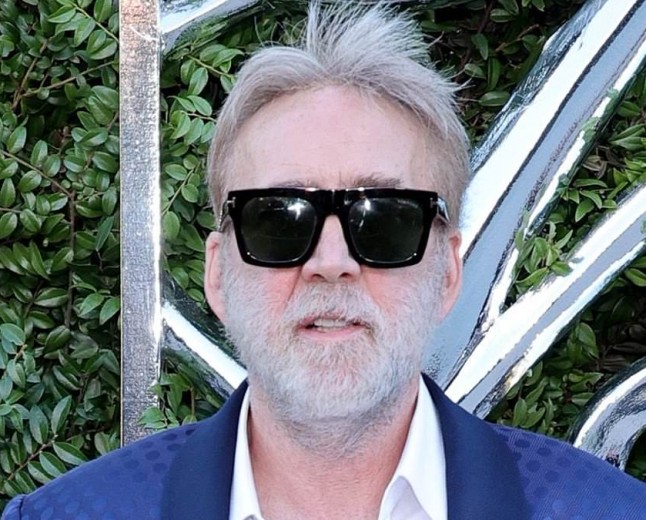 Nicolas Cage, 62, looks unrecognizable with full gray hair and beard as he makes rare red carpet appearance with much-younger wife