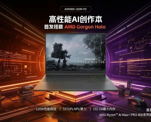 Chinese vendor debuts world's first AMD Ryzen AI Max+ Pro 495 laptop, but 192GB LPDDR5X-8533 for gaming? Really??