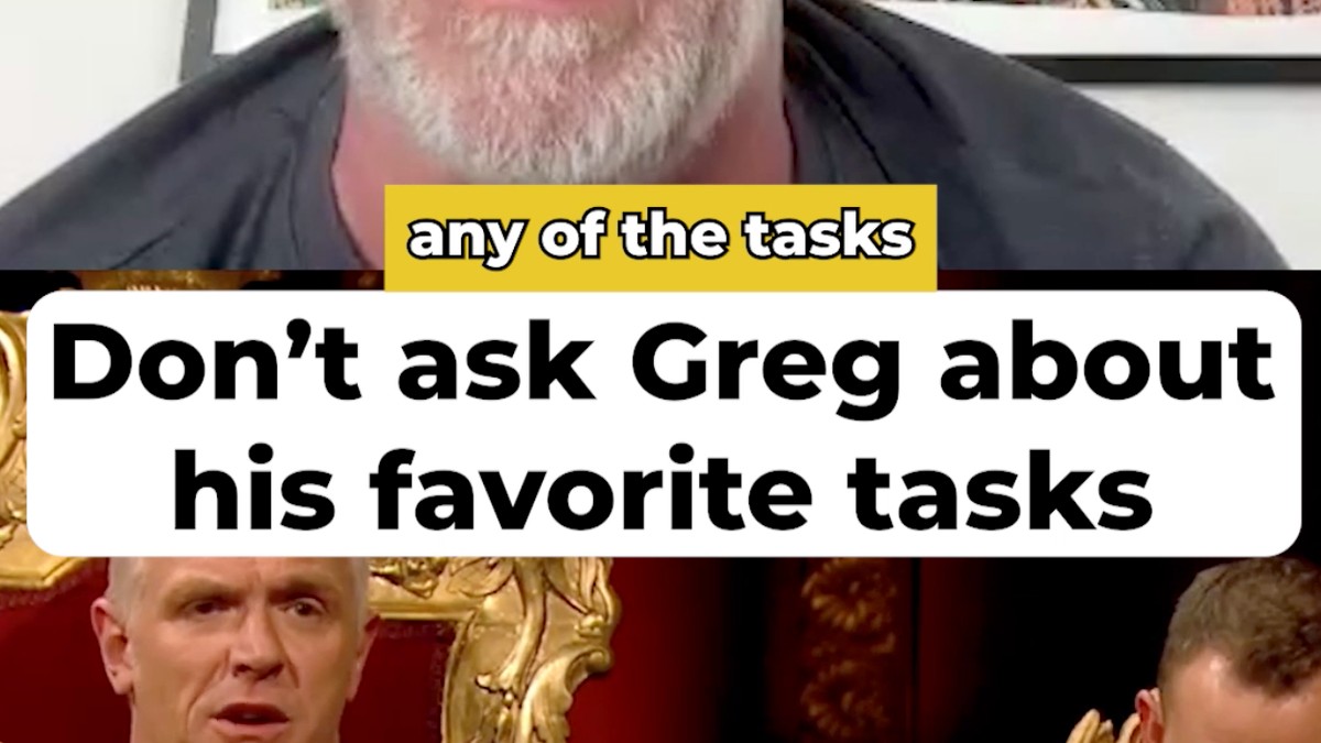 Don't ask Greg Davies about his favorite Taskmaster tasks