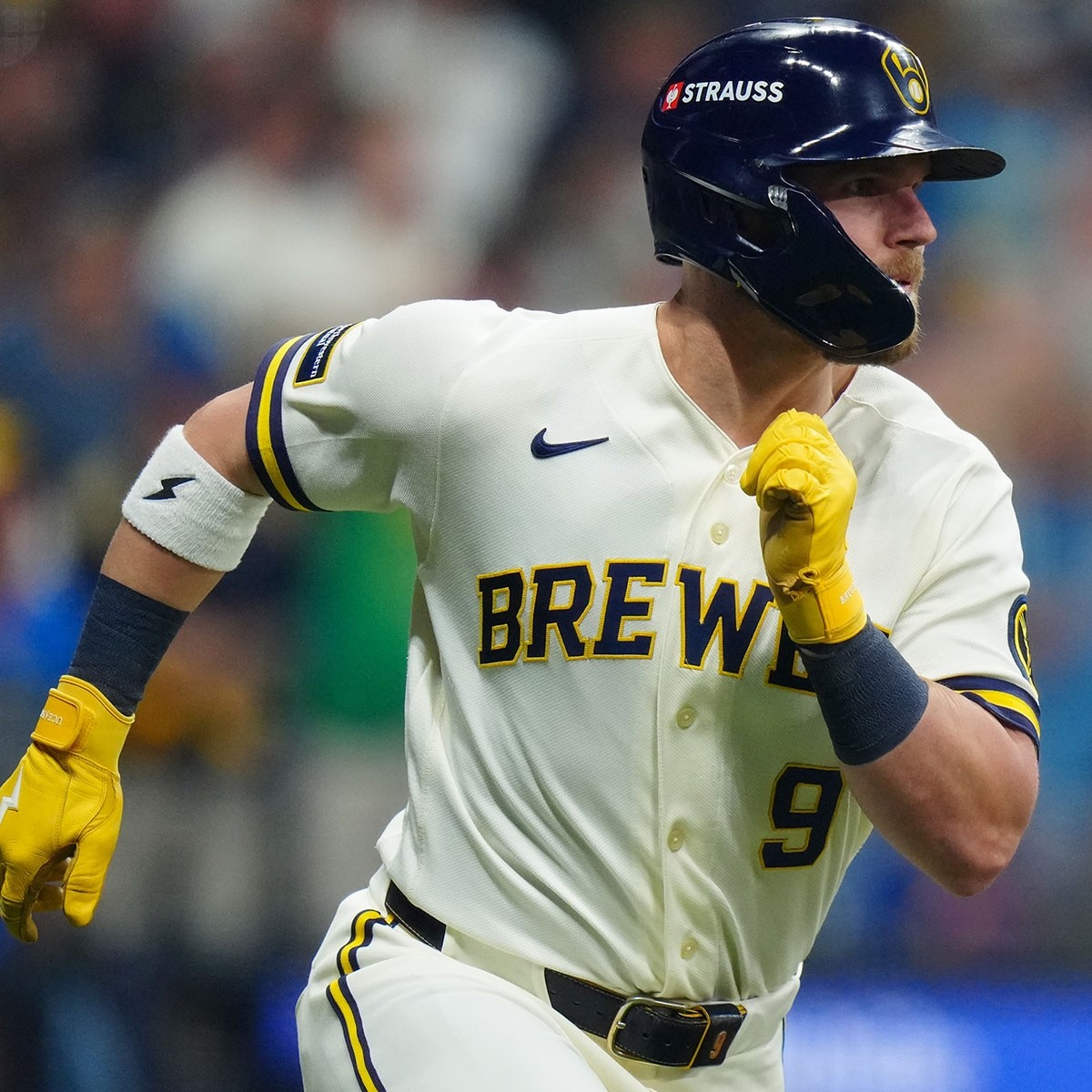 Brewers’ Jake Bauers Almost Quit Baseball. Then, His Wife Got Pregnant