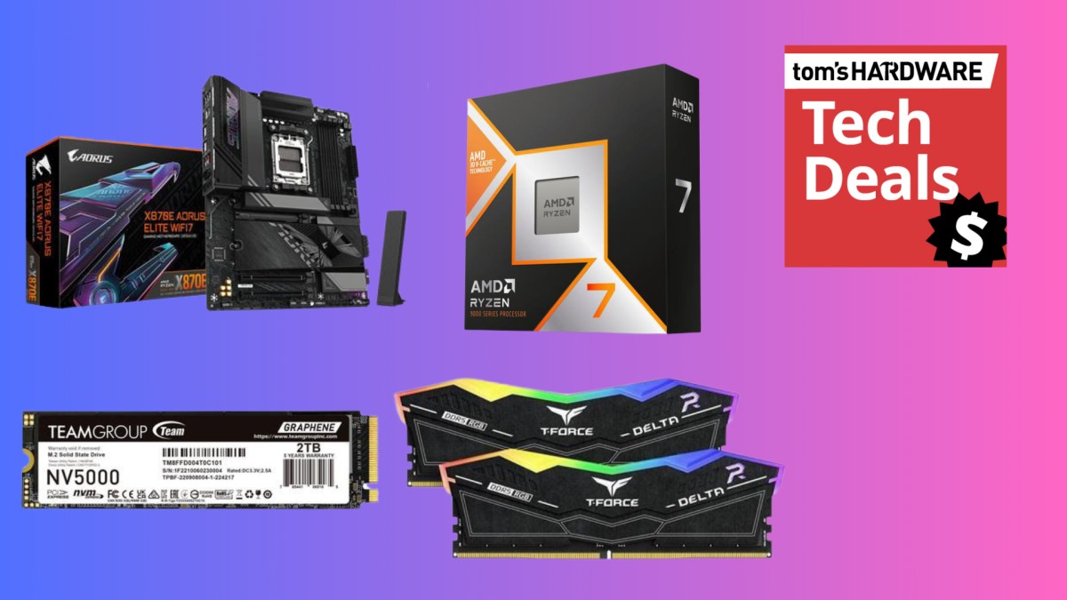 Grab 32GB of DDR5 RAM for just $151 in this 4-in-1 Newegg bundle with the 9800X3D and a 2TB SSD