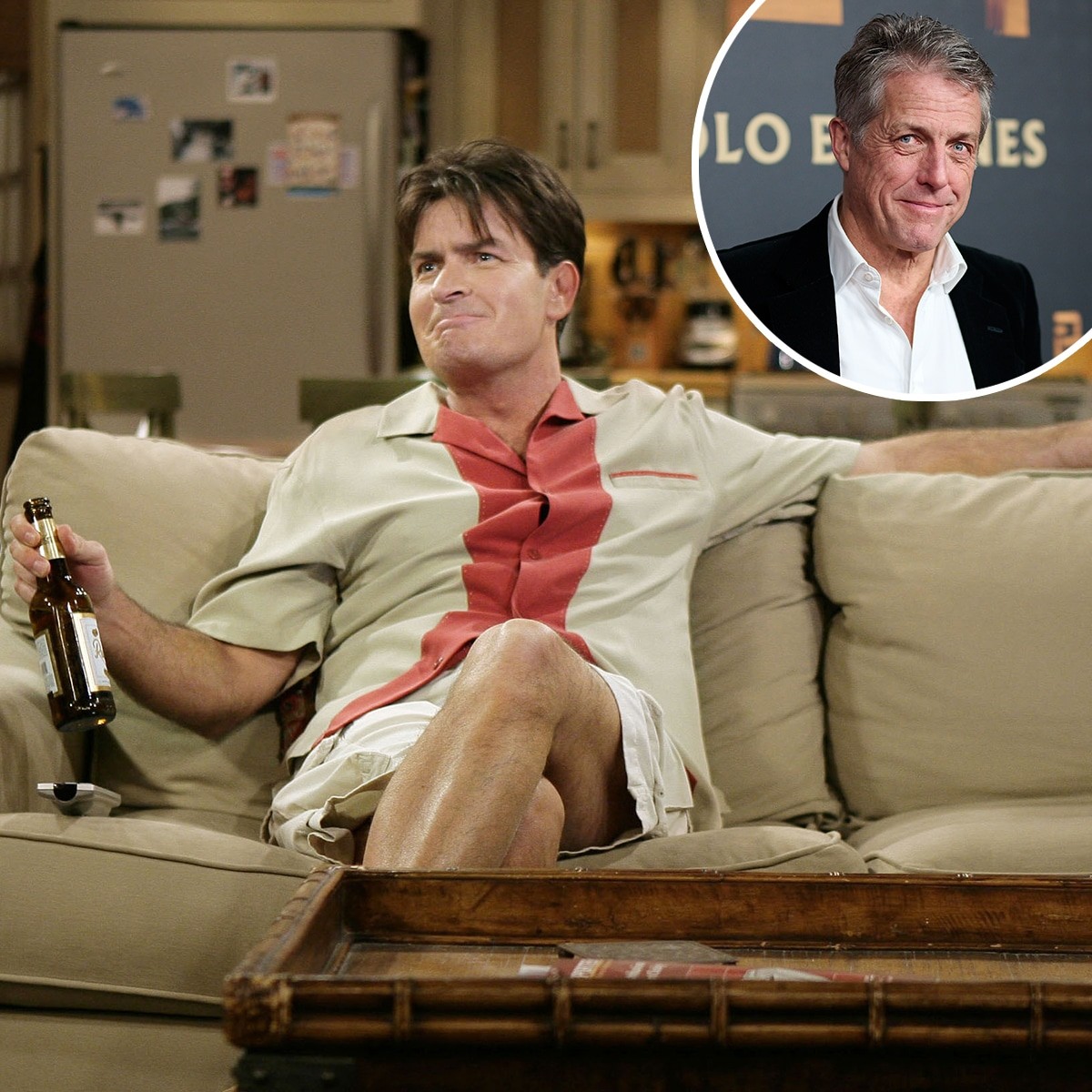 Hugh Grant “Bailed" on Replacing Charlie Sheen in Two and a Half Men